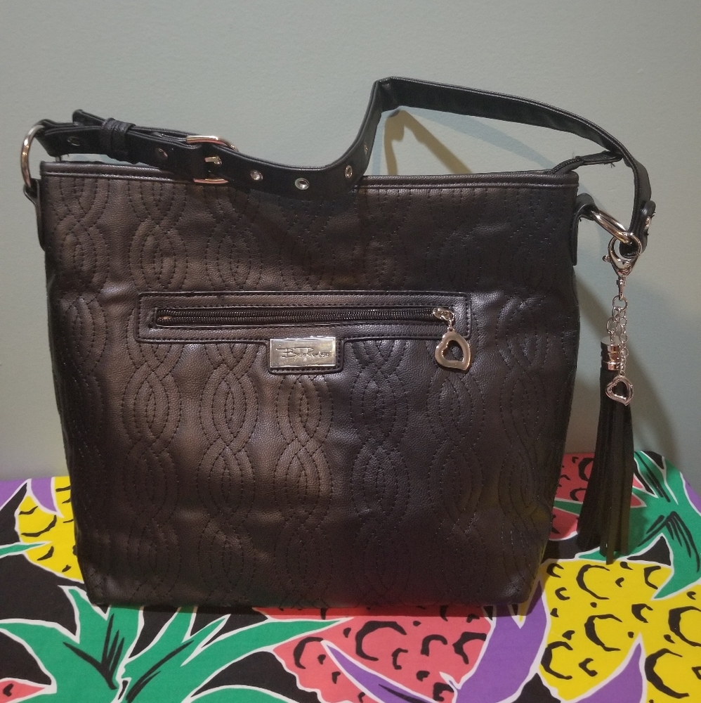 Belle Russo Black quilted purse